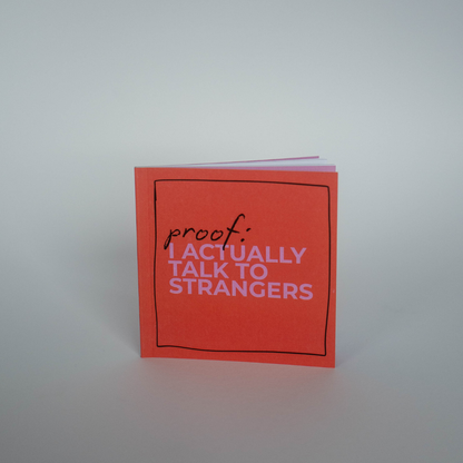 Travelbook - Proof, I actually talk to strangers